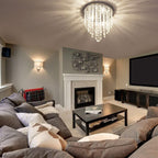 Luxe Metal Chandelier — 10.4" - View 6