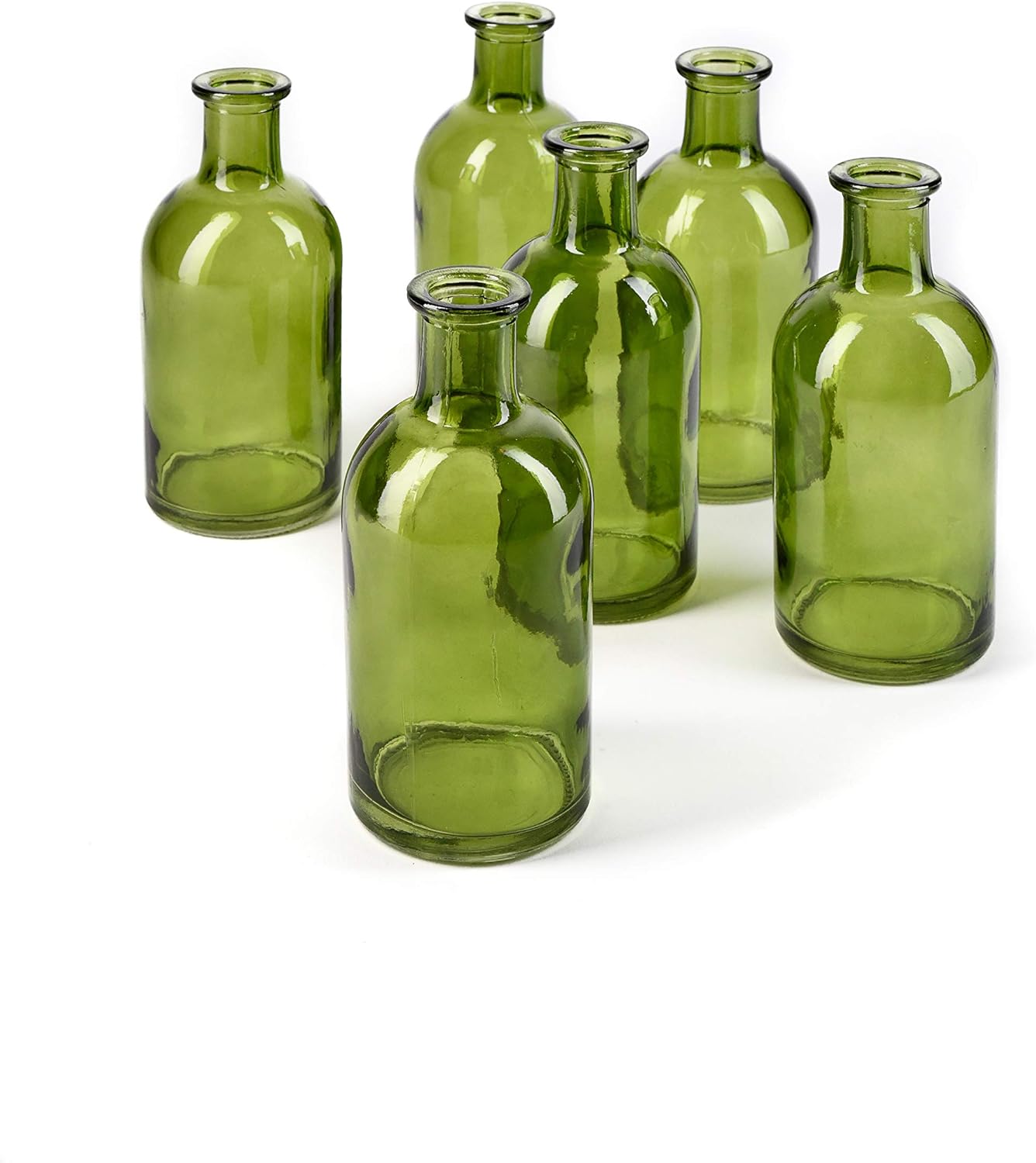 Blue Flower Vase — Small Green