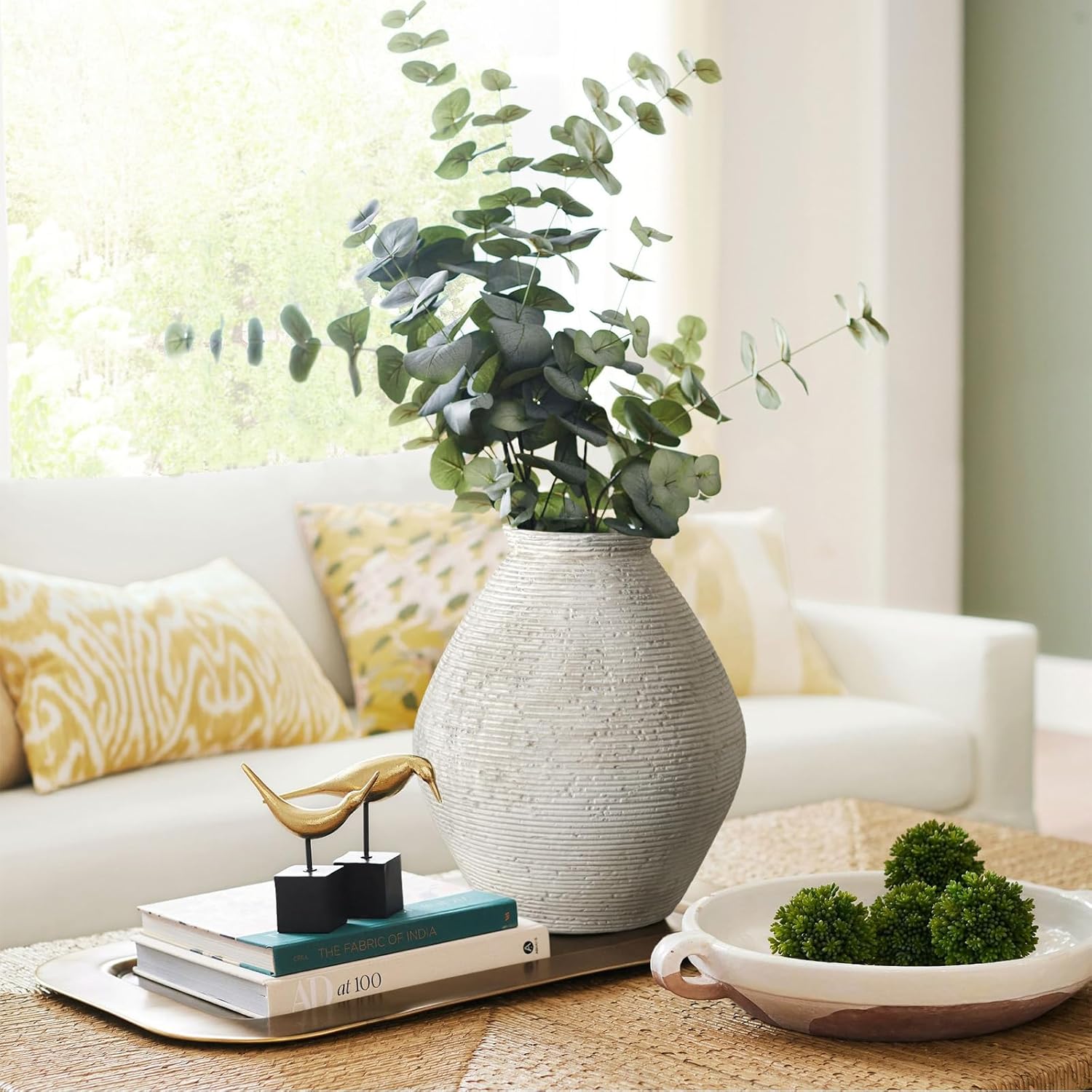 Farmhouse Beige Flower Vase - View 4