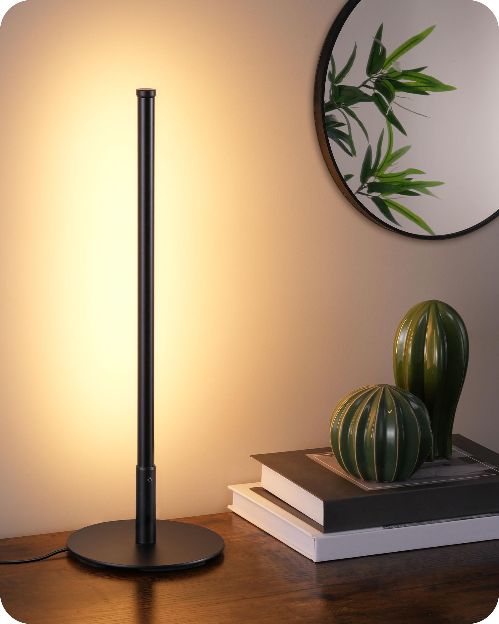 Dimmable Modern Black Bedside Lamp