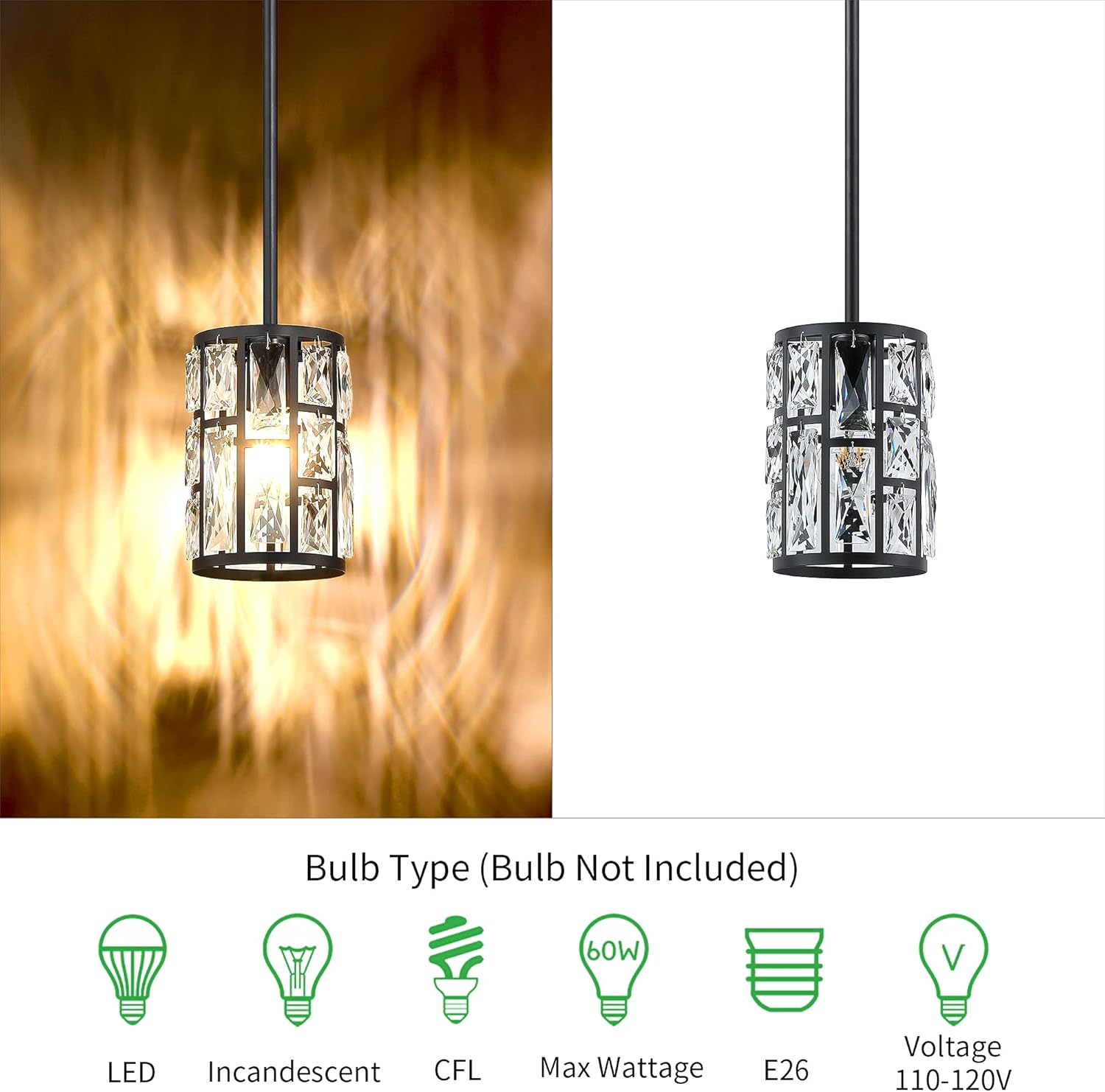 Luxe Black Chandelier - View 5