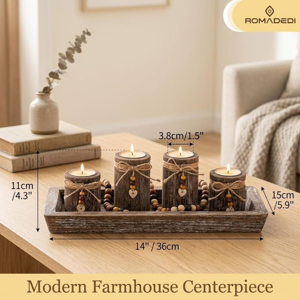 Boho Wood Candle - View 3