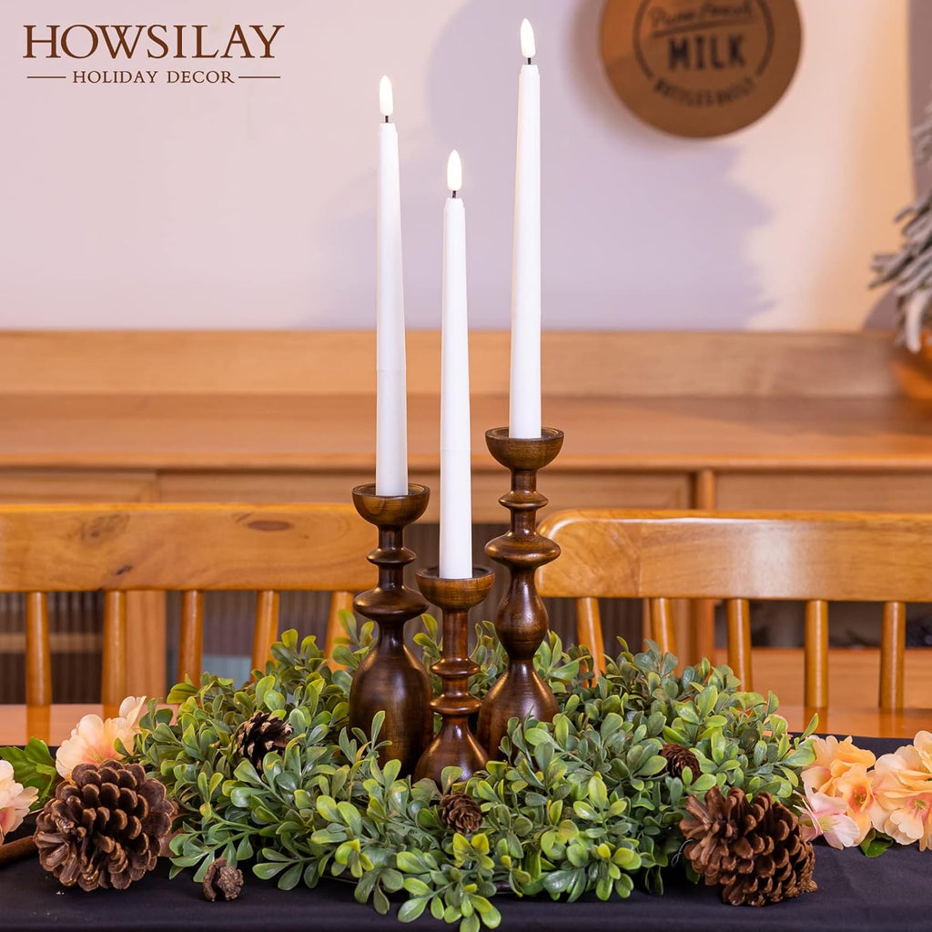 Farmhouse Black Pillar Candle — 4" - View 2