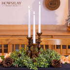 Farmhouse Black Pillar Candle — 4" - View 2