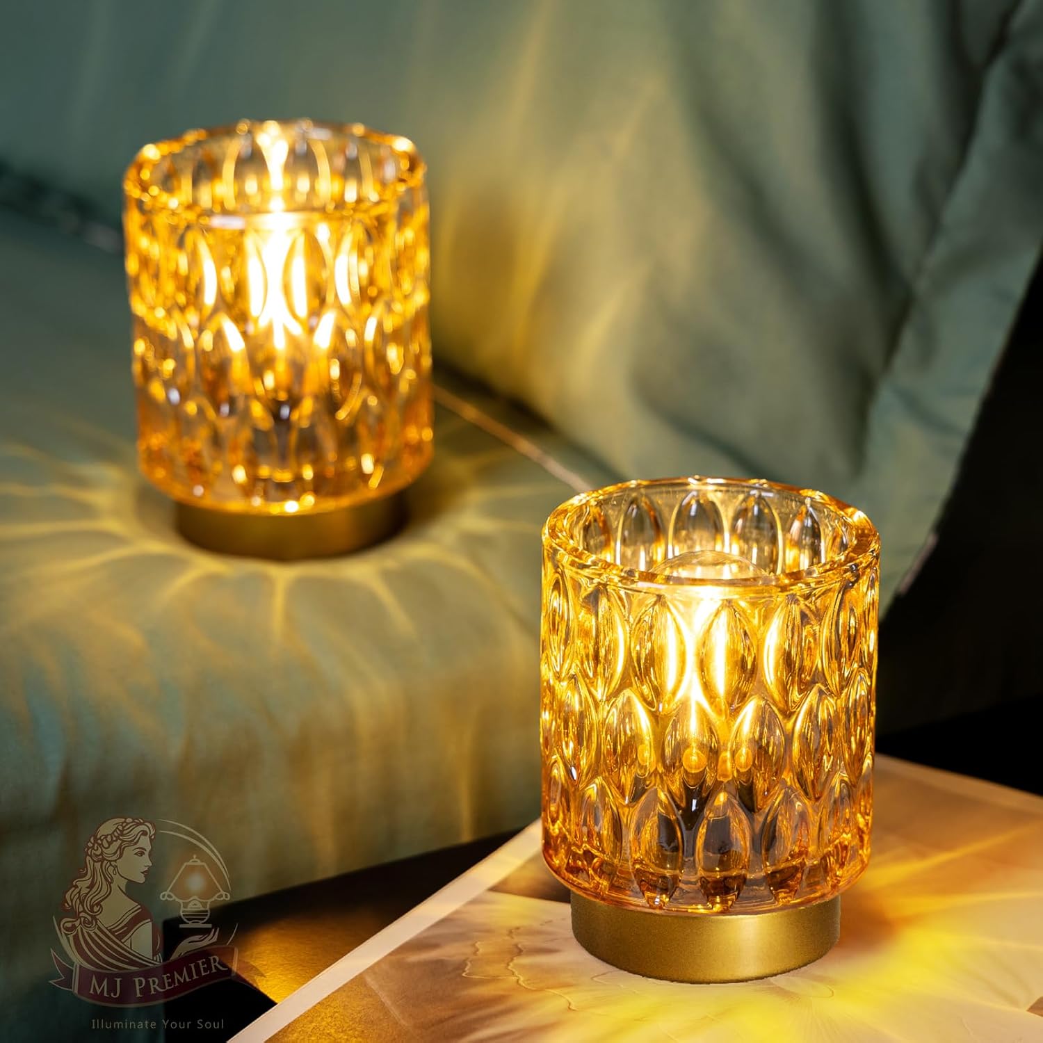 Cordless Luxe Orange LED Bulb - View 2