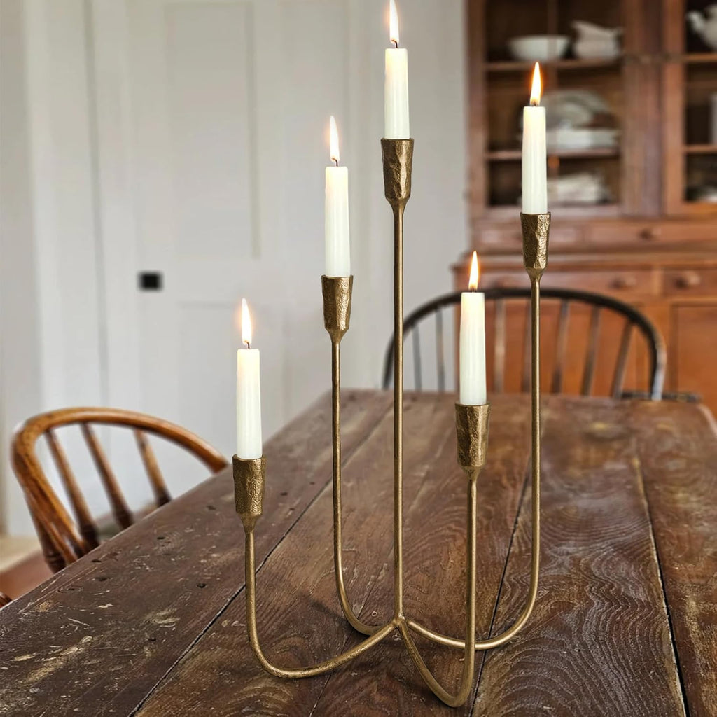 Antique Luxe Gold Candle — 15" - View 3
