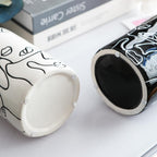 Modern Black Flower Vase - View 7