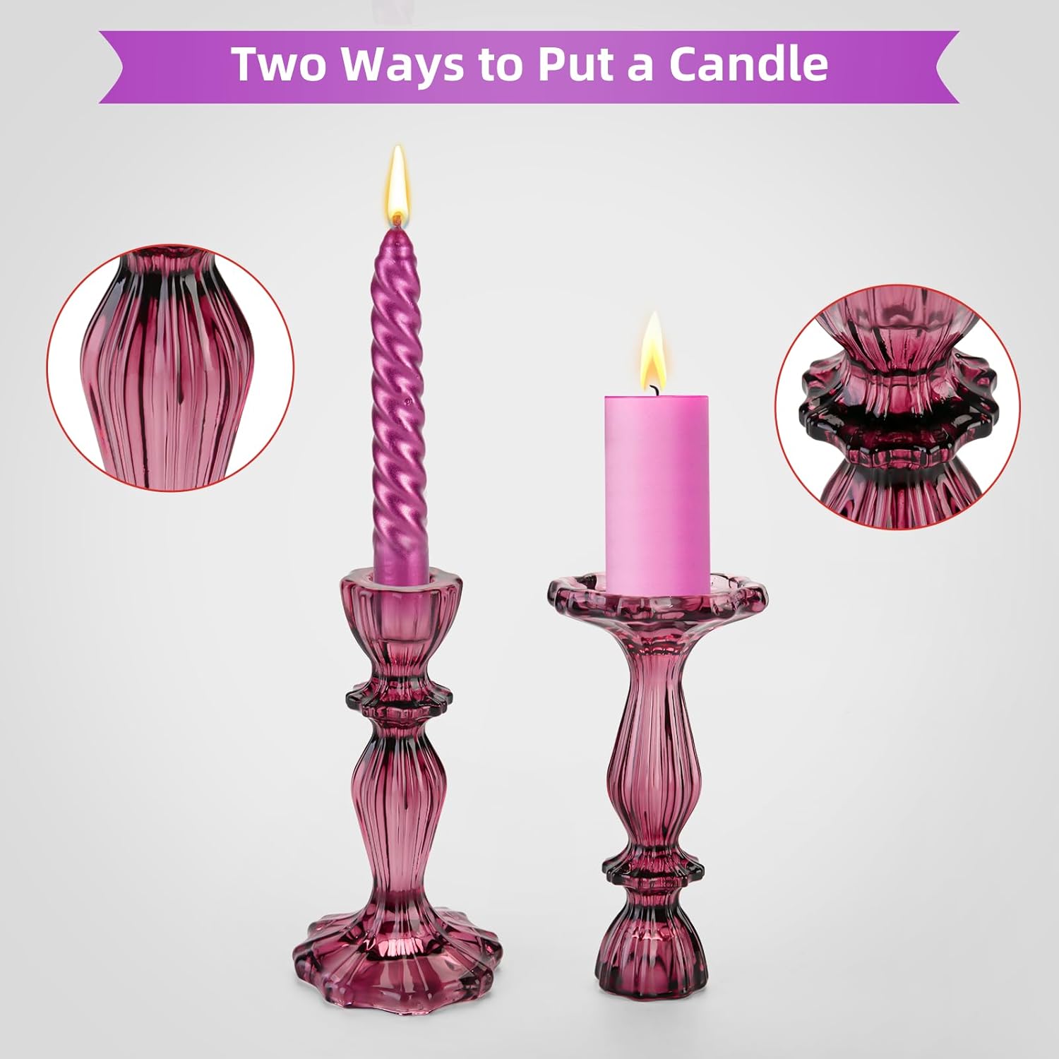Orange Candle - View 3