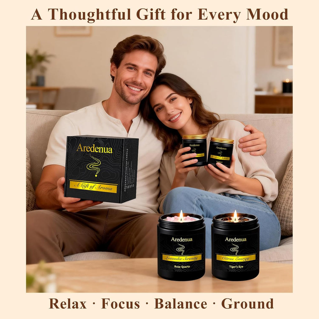 Soy Wax Luxe Wood Scented Candle - View 3
