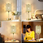 Dimmable Luxe Black Bedside Lamp — 14.75" - View 6