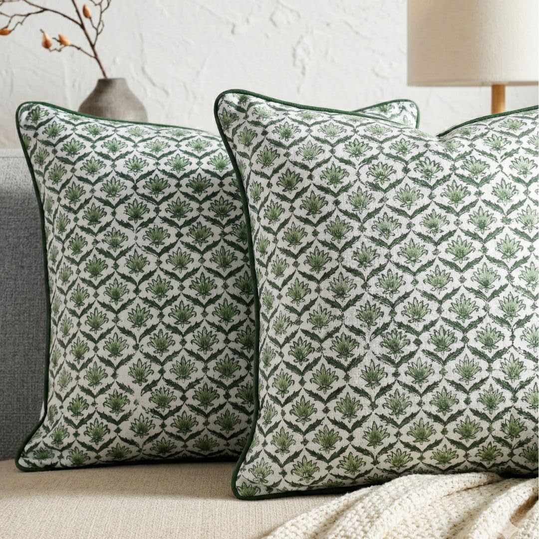 Boho Beige Cushion Cover — 20" — 20" x 20" (Pack of 2)