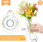 Glass Flower Vase — Set of 12 - View 2