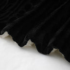 Velvet Luxe Black Throw Pillow — 50" - View 8