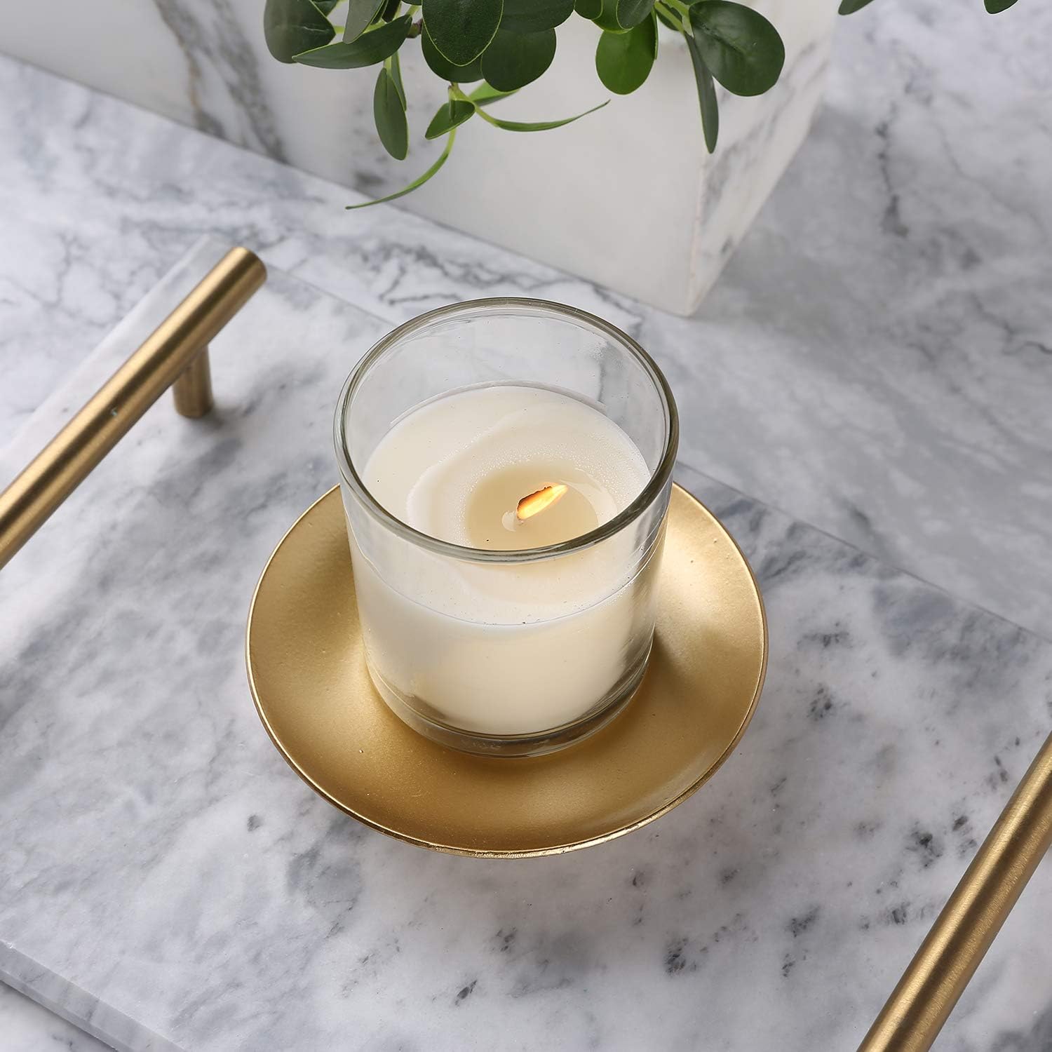 Luxe Black Pillar Candle — Set of 3 - View 3