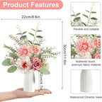 Farmhouse Blue Artificial Flowers — 11" - View 2