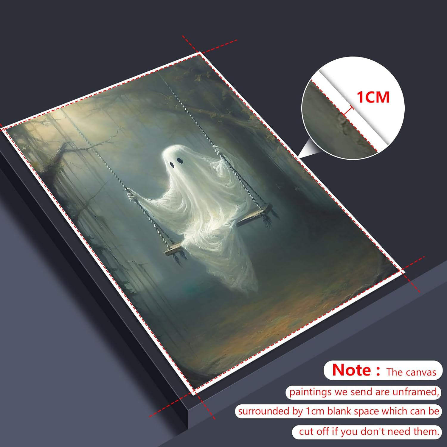 Unframed Fabric Canvas Wall Art — 12" - View 3