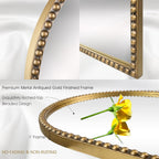 Antique Farmhouse Beige Wall Mirror — 30" - View 4