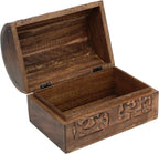 Handcrafted Brown Storage Basket — 6" - View 4