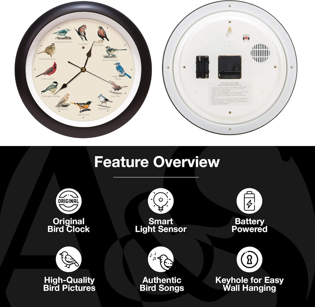 Black Wall Clock — 13" - View 4