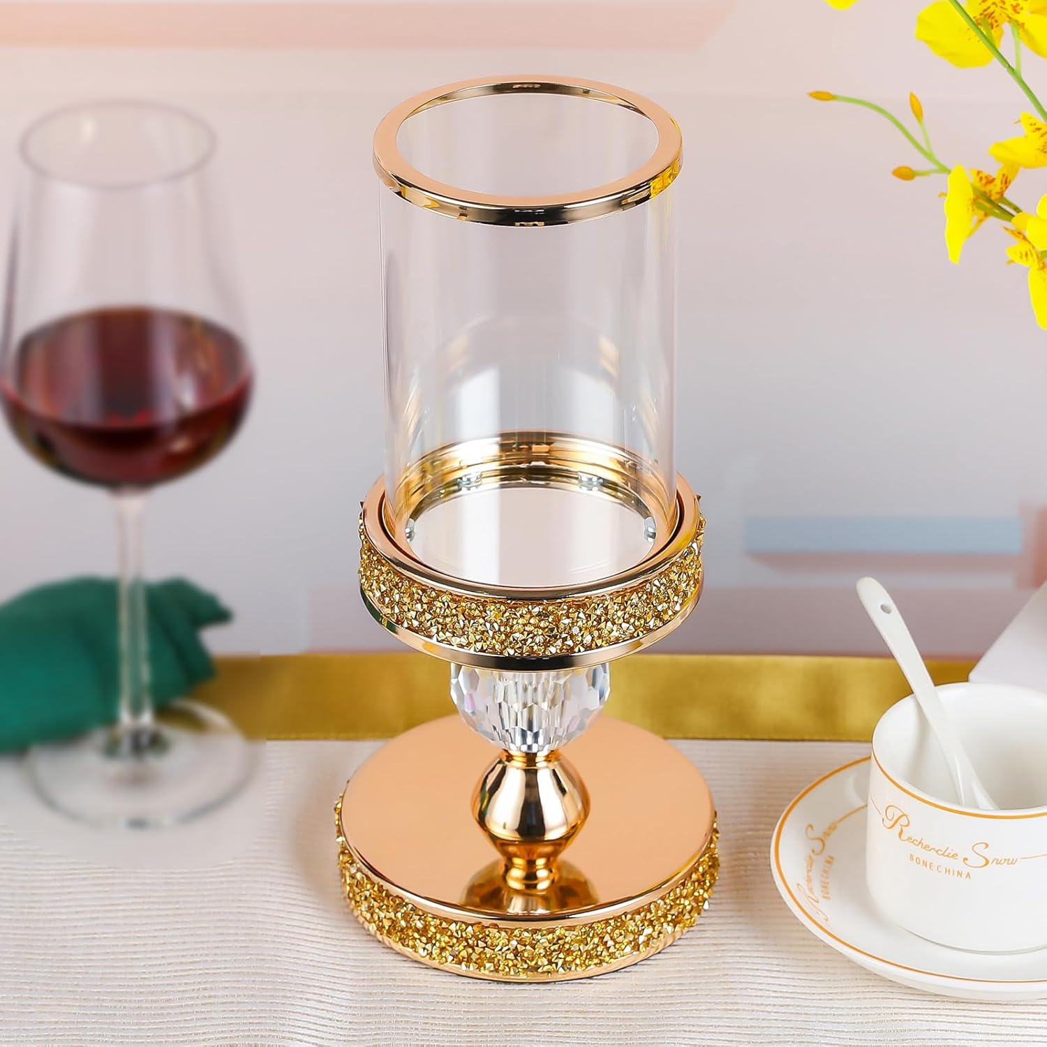 Luxe Glass Pillar Candle - View 2