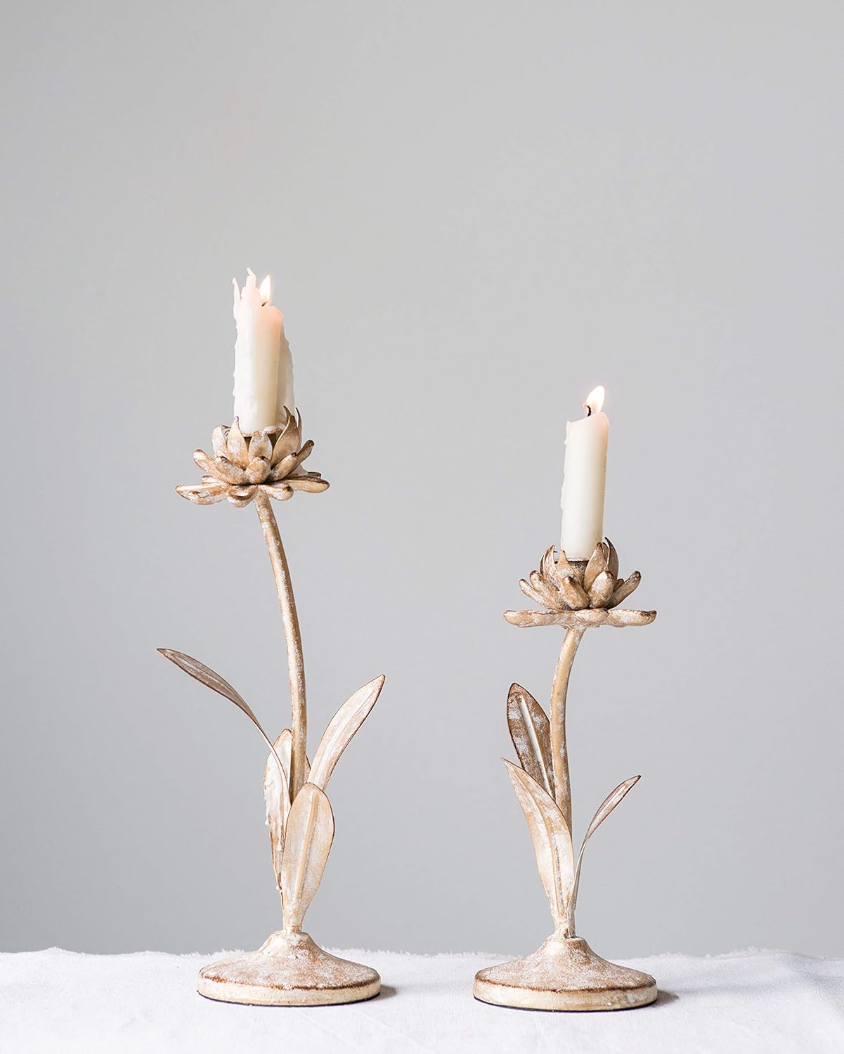 Farmhouse Metal Candle — Set of 2 - View 3