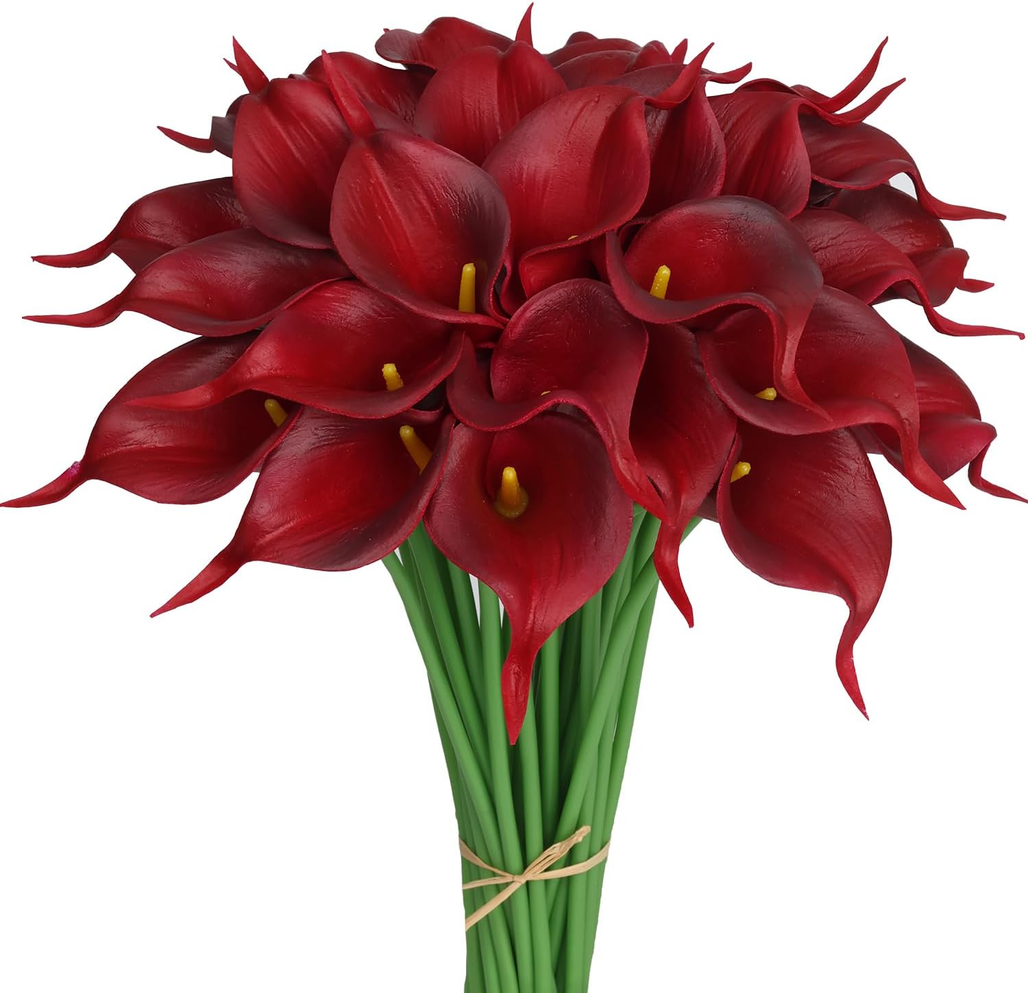 Blue Artificial Plant — Burgundy
