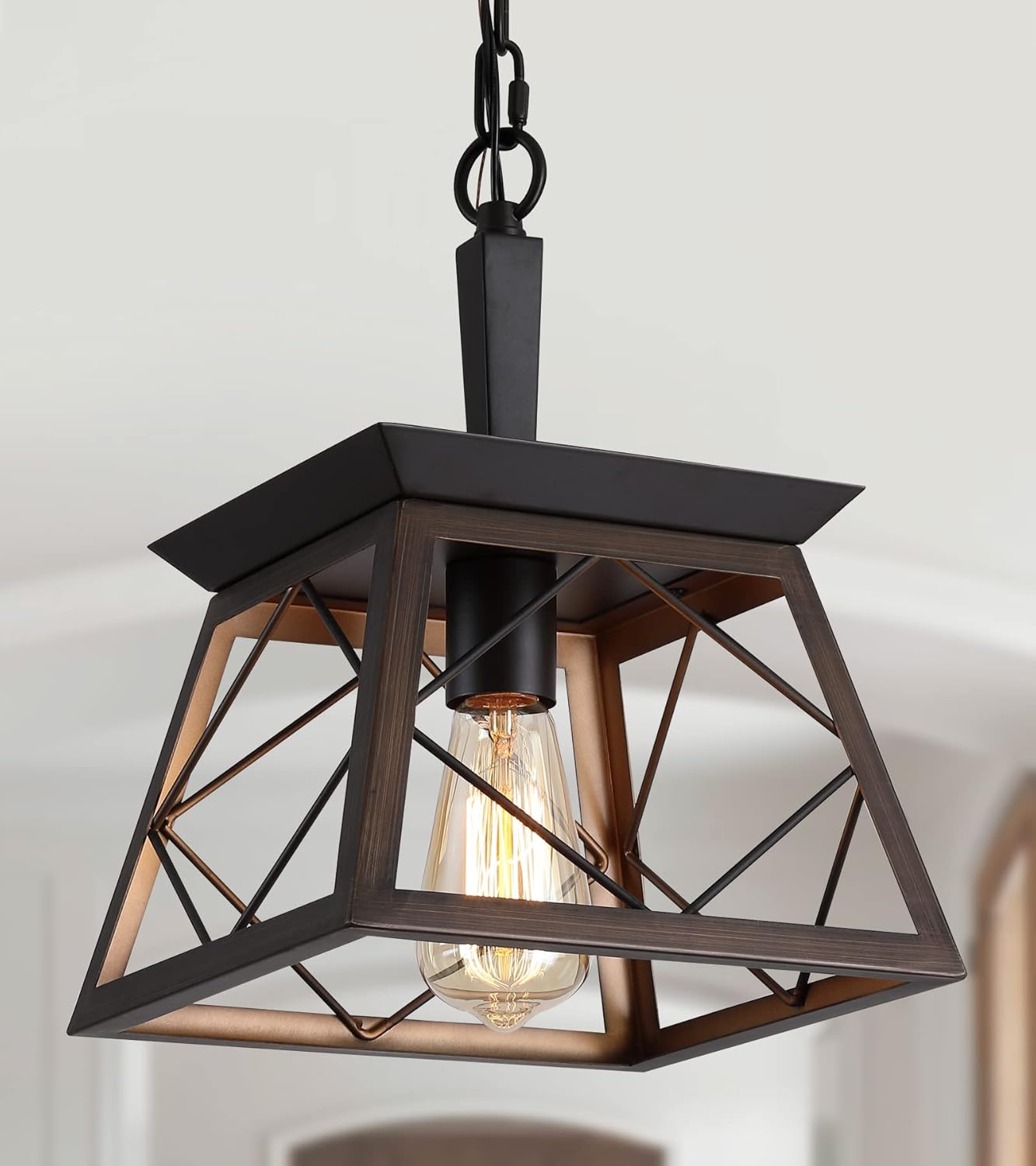 Vintage Farmhouse Gold Chandelier — Bronze-1