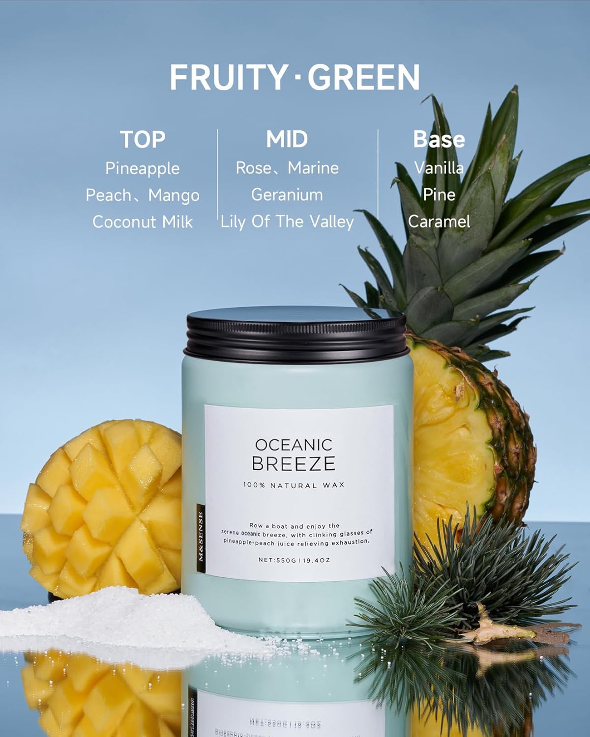 Scented Beige Soy Candle - View 2