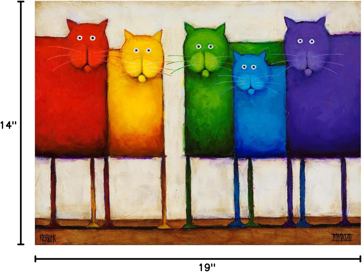 Wrapped Canvas Fabric Canvas Wall Art — 19" - View 8