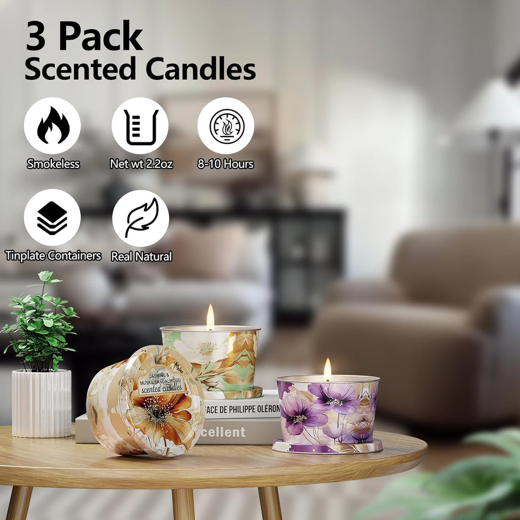 Soy Wax Wood Scented Candle - View 5