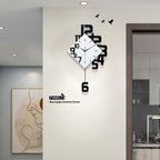 Battery Operated Modern Wood Wall Clock — 30" — Small