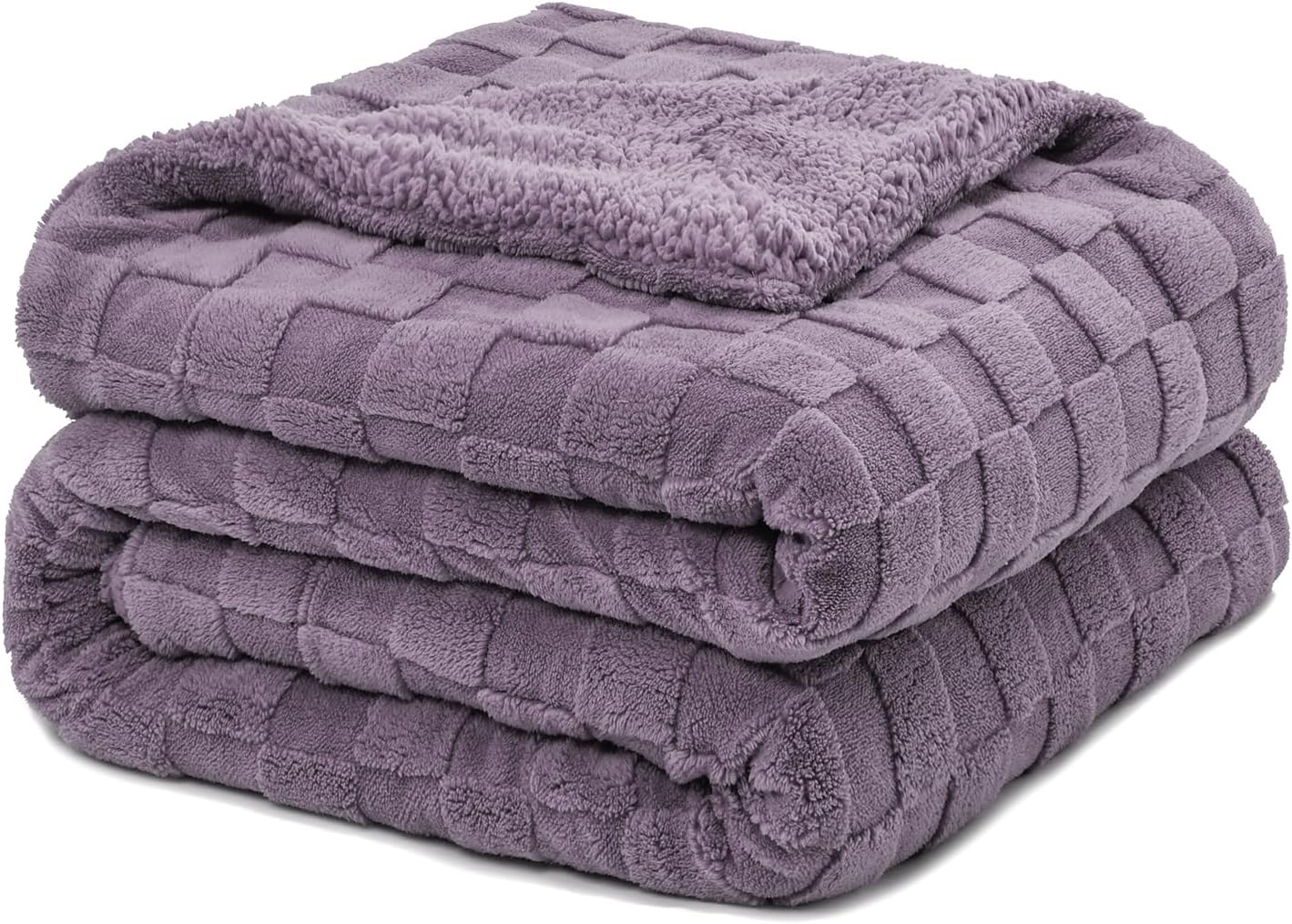 Beige Throw Pillow — 50" — Purple