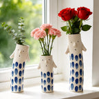 Modern Black Vase — Set of 3