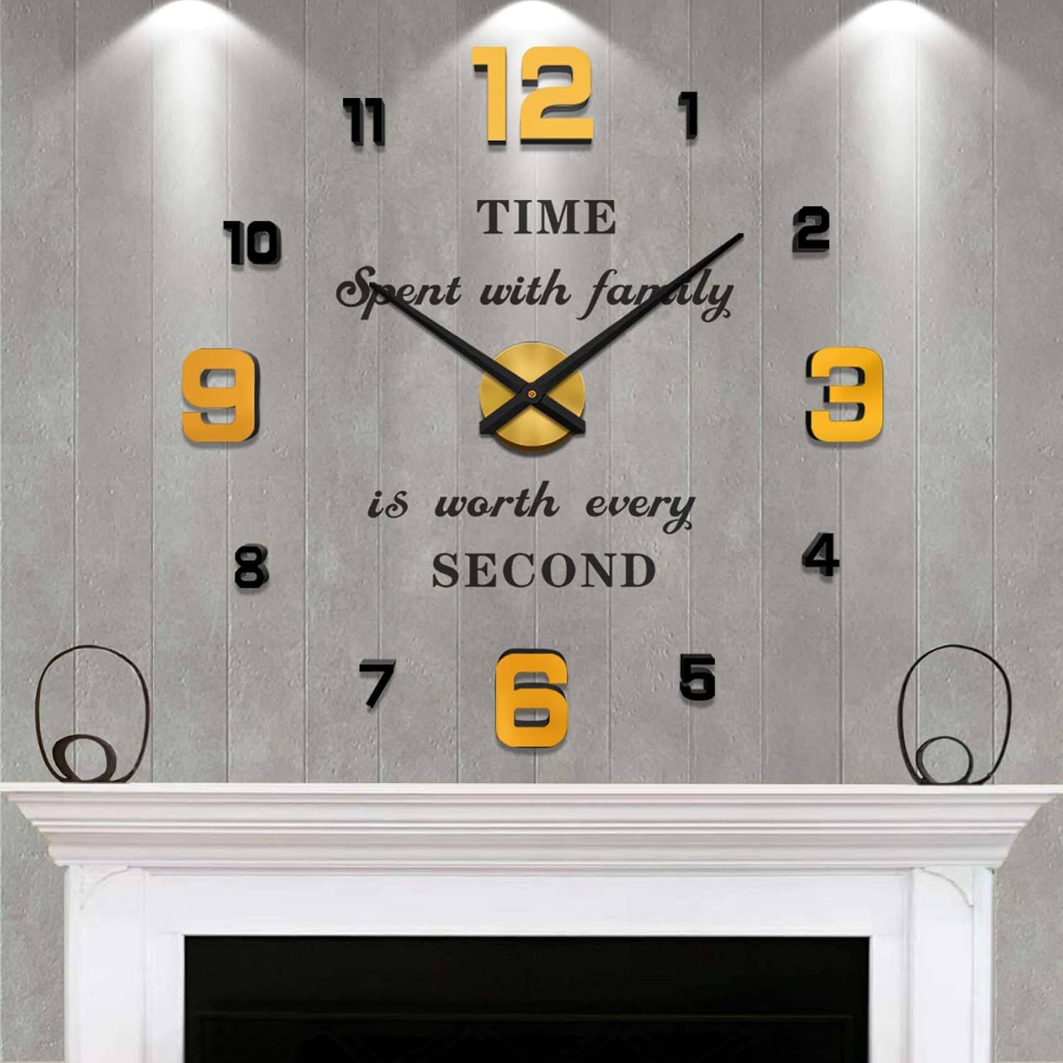 Luxe Black Wall Decor — Gold Black