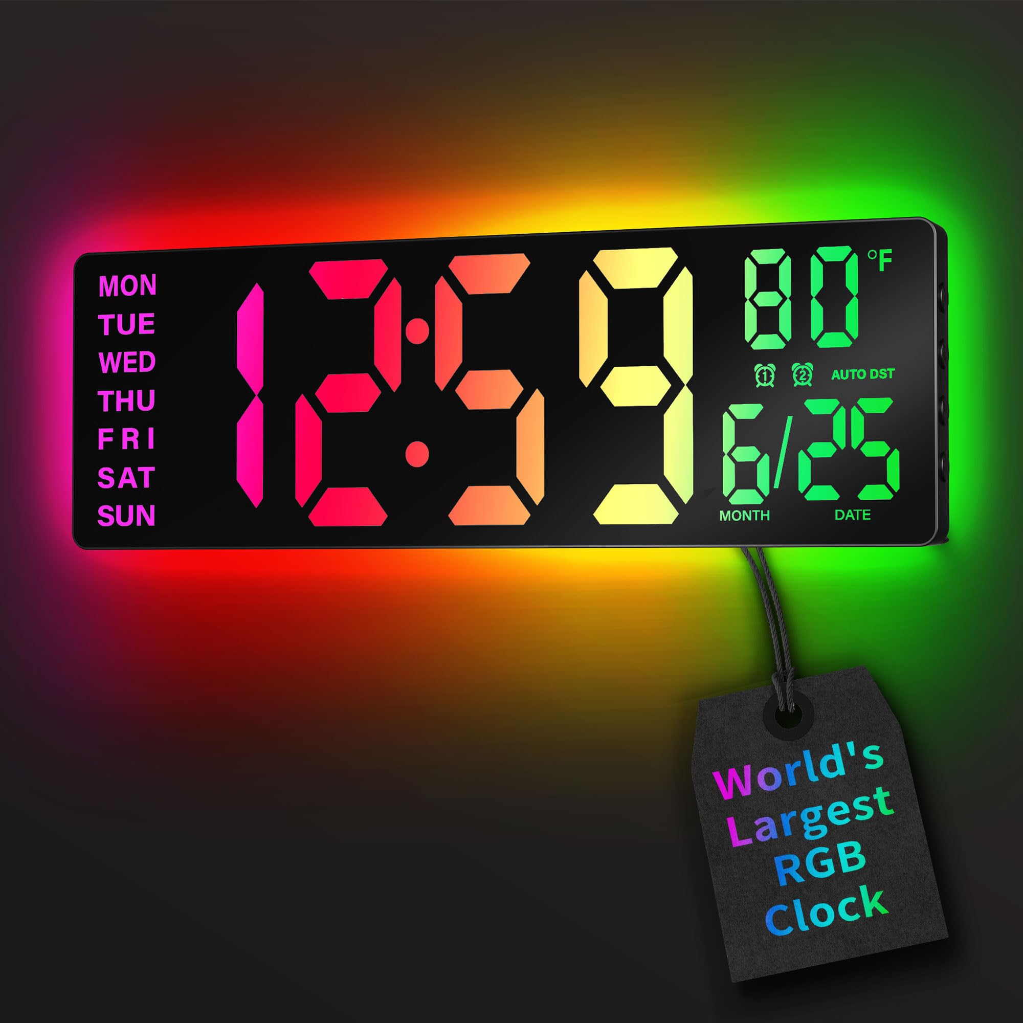 RGB Beige Wall Clock — 16.5"