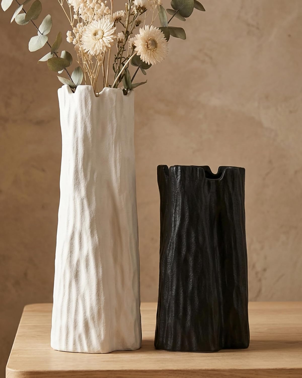 Boho Black Flower Vase — 7" - View 7