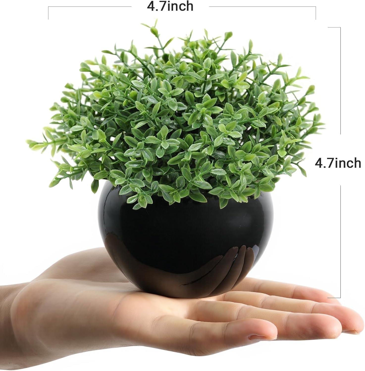 Black Faux Plant - View 2