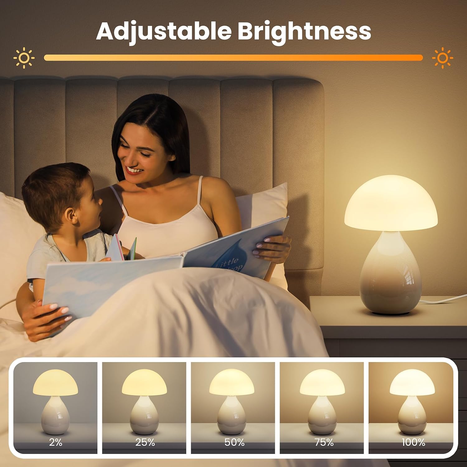 Dimmable Modern Blue Table Lamp - View 4