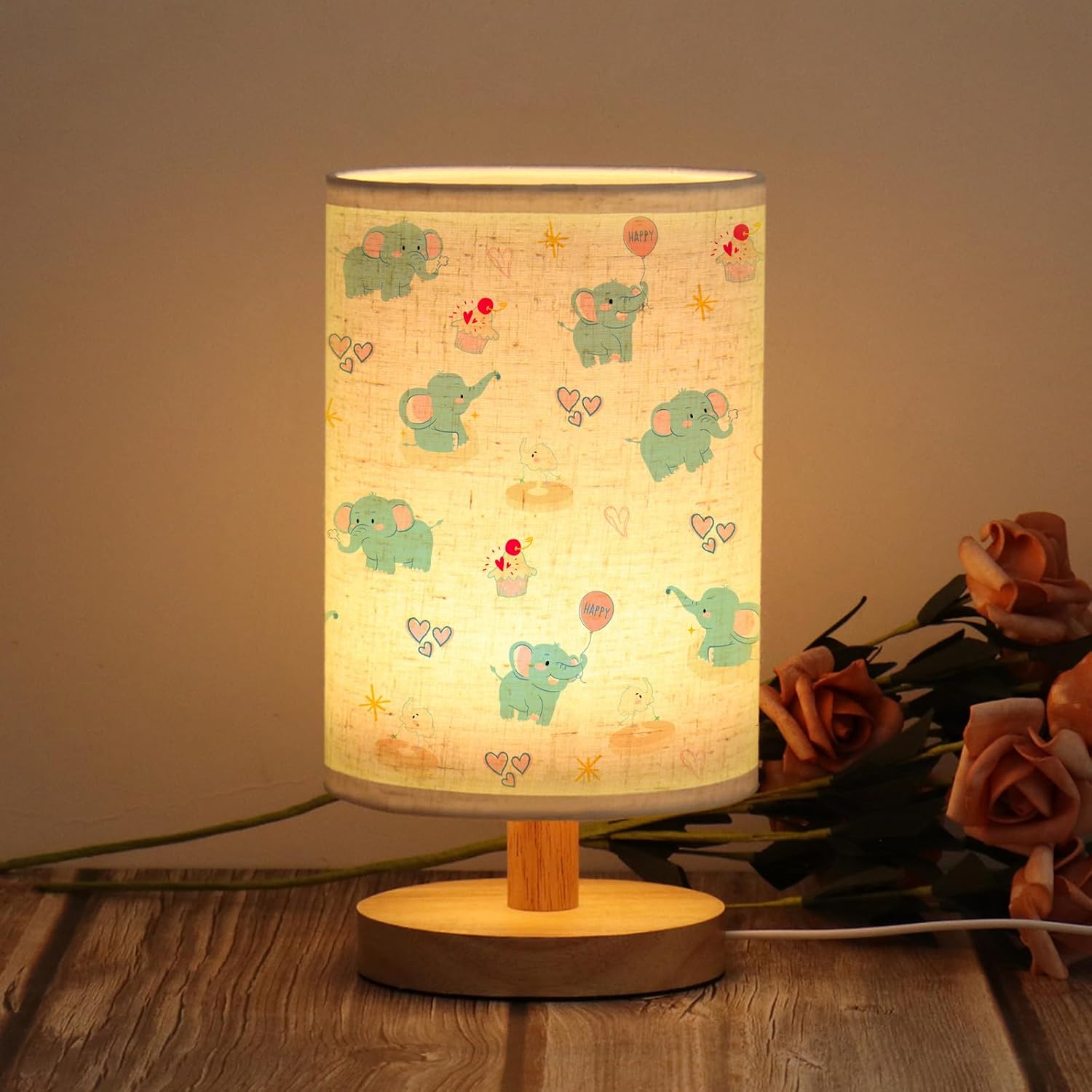 Boho Metal Desk Lamp — Elephant