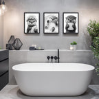 Framed Modern Black Wall Decor — 16" - View 2