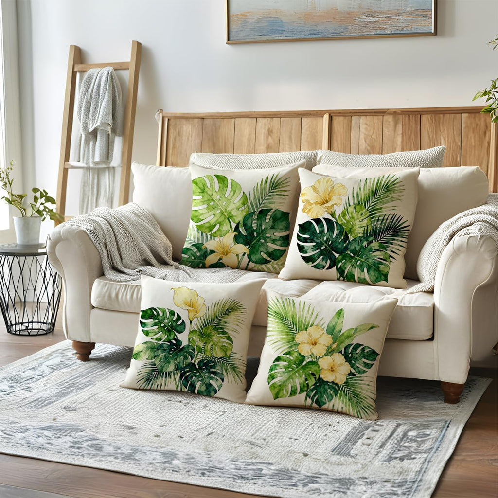 Boho Beige Throw Pillow Cover — 18" - View 7