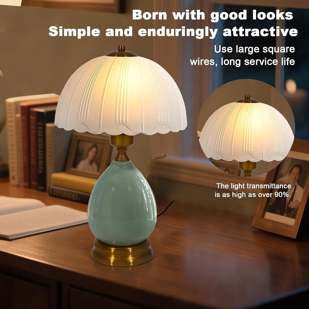 Mid-Century Ceramic Table Lamp — 16.73" - View 2