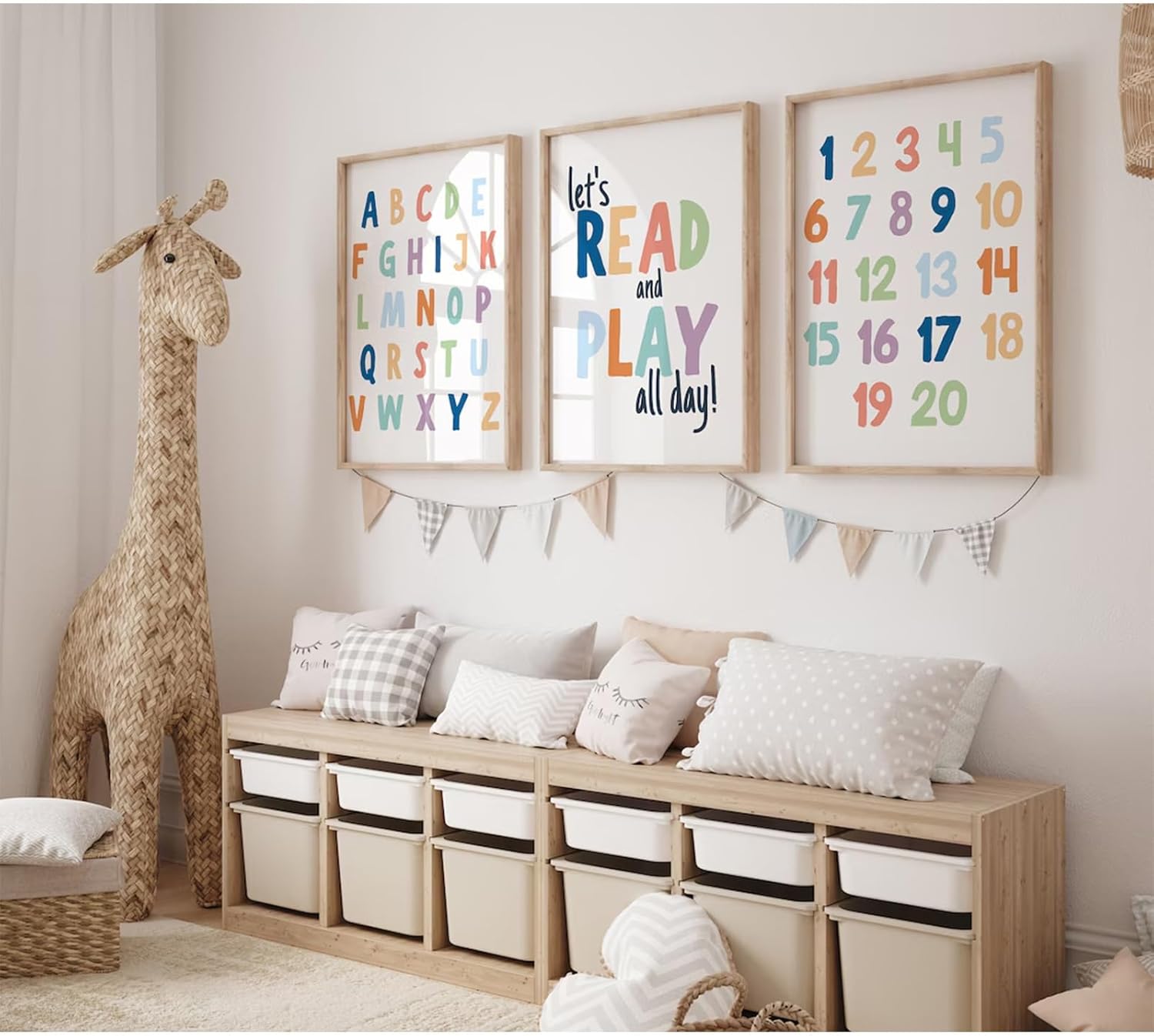 Framed Wood Wall Decor — 24" — 16x24 Inch Unframed