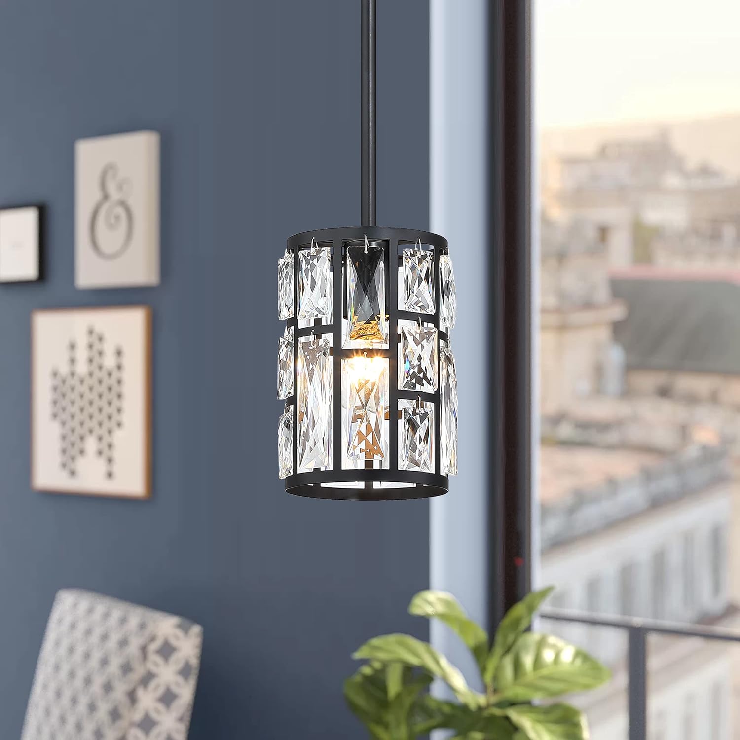 Luxe Black Chandelier - View 7