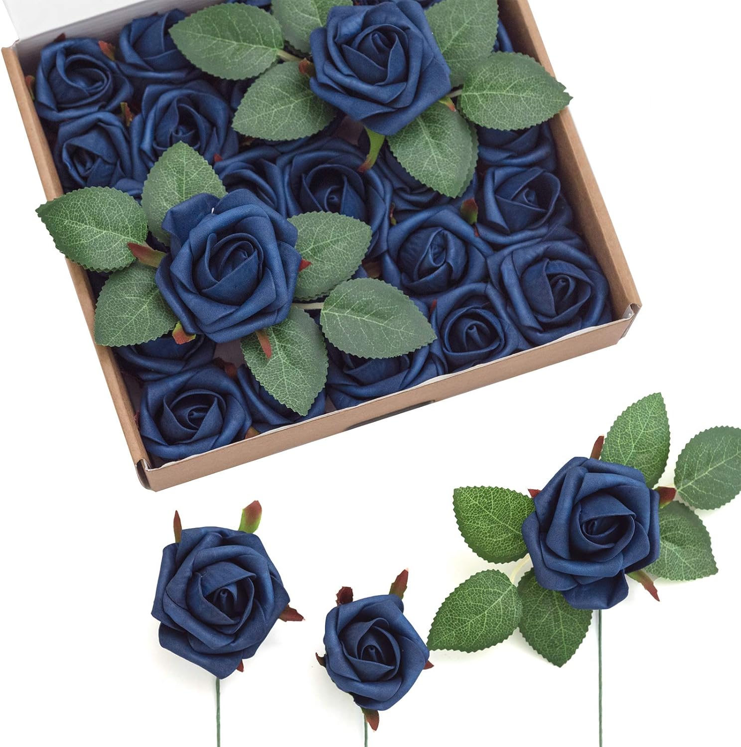 Blue Artificial Plant — 1.5" — Navy Blue
