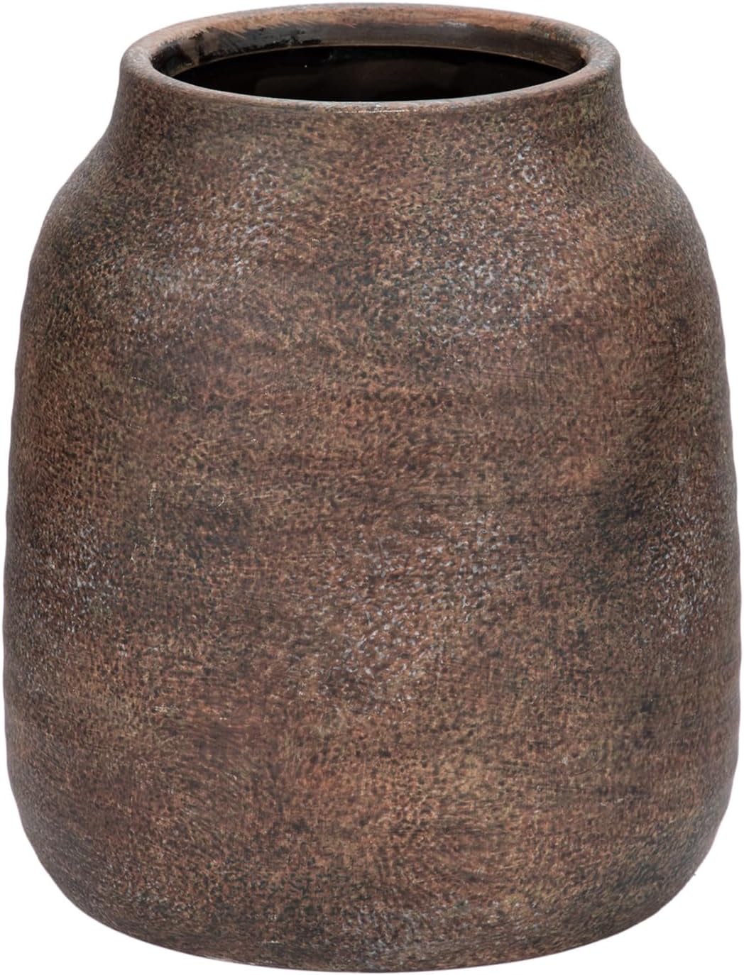 Vintage Farmhouse Brown Vase — 6" — Brown