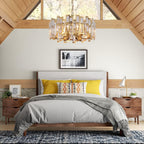 Round Luxe Gold Chandelier — 6-Light - View 3