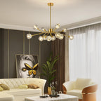 Luxe Black Chandelier — 36" - View 2