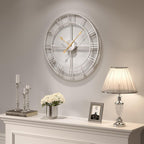 Battery Operated Black Wall Clock — 24" - View 8
