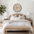 Vintage Farmhouse Brown Wall Clock — 24" - View 8